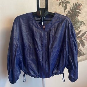Beautiful zip up cropped jacket/blouse from Anthro